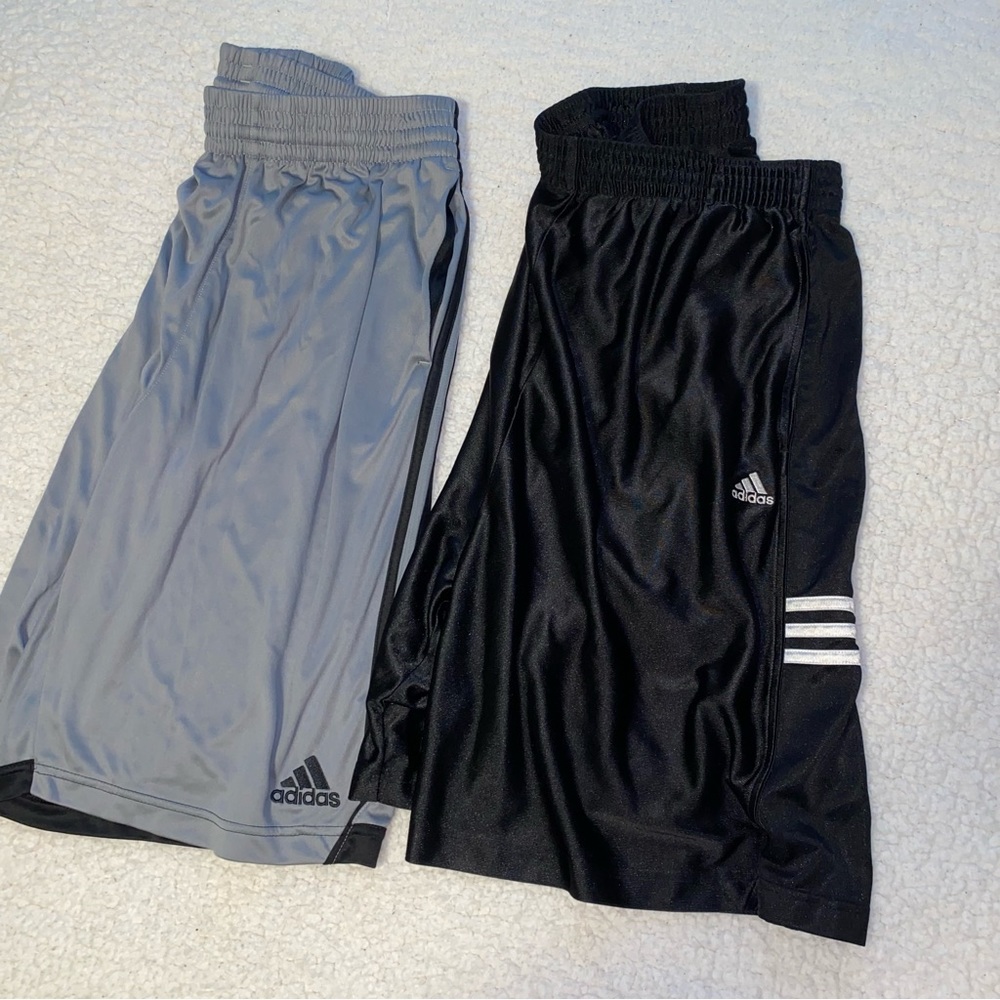 2 adidas basketball shorts